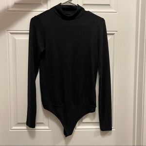 Abercrombie & Fitch mock neck bodysuit black S NWOT